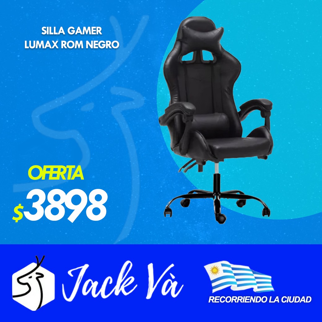 SILLA GAMER LUMAX ROM NEGRO - Bazar y hogar - Técnologia